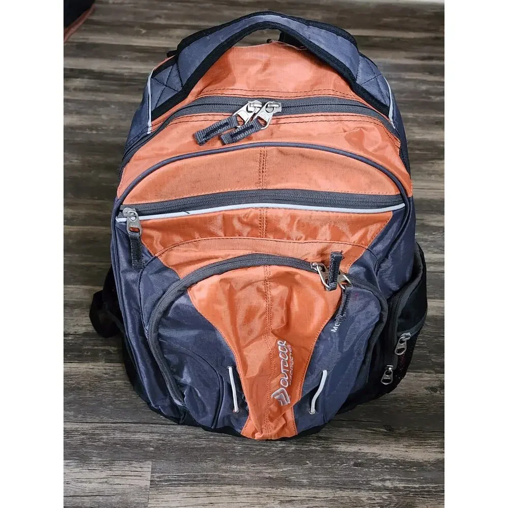 Outdoor Products Morph 8.0 Backpack School Travel Hiking Orange/Grey